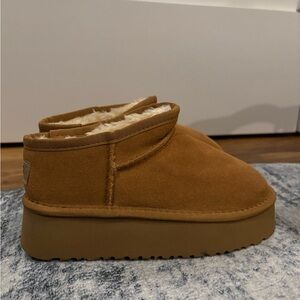 Brown Mini Platform UGGS